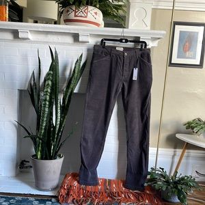 Taylor Stitch Camp Pant in charcoal grey corduroy slim fit